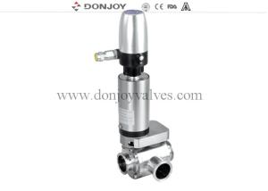 Wholesale DONJOY Sanitary 3 Way L Type Butterfly Valves With ILTOP21A31 from china suppliers