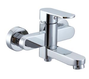Wholesale Two Hole Polished Single Handle Tub And Shower Faucet Mixer Taps HN-3B33 from china suppliers