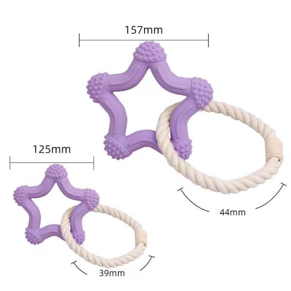 Pet Puzzle Toy Factory Pentacle Cotton Rope Interactive Chew Molar Teeth