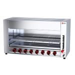 8 Burners Meat Fish Smokeless Roasting Machine for Commercial LPG Gas Salamander