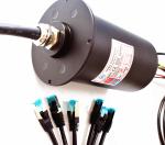 3 Channel Gigabit Ethernet Slip Ring , Cable Slip Ring 380 VAC Rating Voltage