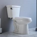 Ceramic Two Piece Toilet Bowl Wc High White S Trap 300mm Bathroom Commode
