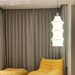Nordic Silk Long Chandelier Modern Designer Study Bedroom Room Falkland Pendant