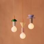 Nordic Lamp Wood LED Pendant Lights Kitchen Home Decor mini pendant lamp(WH-AP