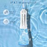 Teeth Cleaning Electric Dental Water Flosser with 30-Day Battery Life and 300ml