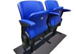 Red Folding Stadium Chair Plastic Blow Molded HDPE Football Stadium Seating For