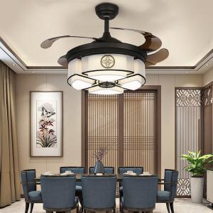 Wholesale Safe Indoor Fan Light Remote Control Ceiling Lighting Chandelier With Fan from china suppliers