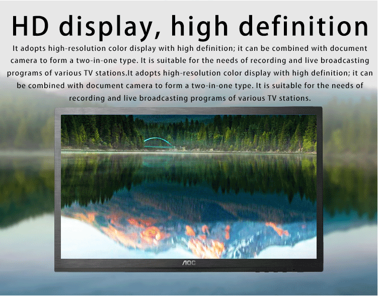 22 Inch Dual Screen Studio Teleprompter for Live Sports Indoor or Outdoor Application