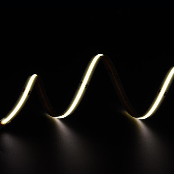 Super Bright 528 LEDs/M COB Led Strip 12V 24V 10MM Spotless Yellow COB/FOB Strip