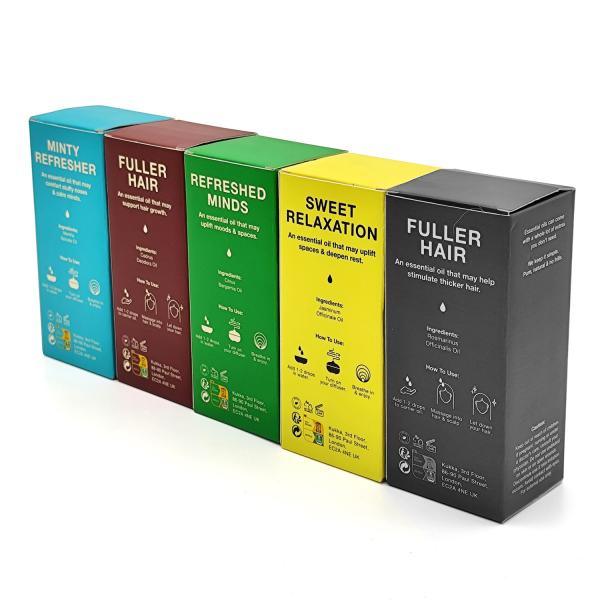 Custom Luxury 120ml 50ml 30ml 10ml Essential Oil Perfume Square Package Box