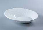 SGS 6 Inch Unique Design Porcelain Angled Serving Bowl