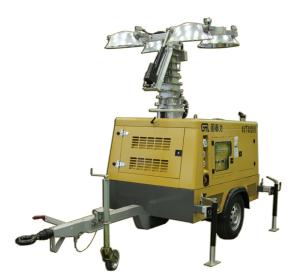 Wholesale Mobile lighting tower generator, towable light tower generator in hydraulic operation from china suppliers