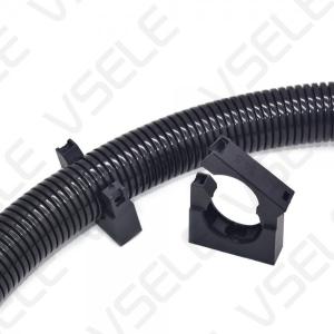 Wholesale Wave Tube Industrial Cable Ties / Plastic Corrugated Pipe Fixing Bracket Pipe Holder from china suppliers