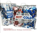Foldable Disposable Aluminum Foil Insulated Meal Delivery Frozen Shopping Bag