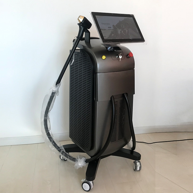 755/1064/808nm Painless Freezing Laser Hair Removal Machine 10 Inch Touch Screen