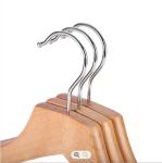 1.5cm Wooden Clothes Hanger Clips , Wardrobe Solid Wood Coat Hanger