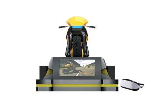 Wholesale Black 9D VR Motorcycle Simulator Coin Operated Stereo Surround Sound For Shopping Mall from china suppliers