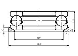 Wholesale Thrust ball bearings with Spherical Outer Ring 53228 from china suppliers