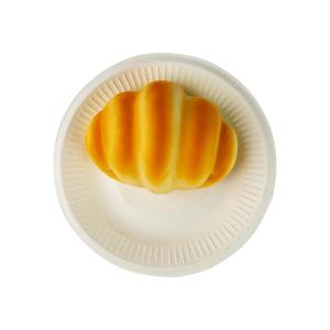 Wholesale 8inch Sugarcane Disposable Tray Plates , Compostable Dinner Plates Bagasse Paper from china suppliers