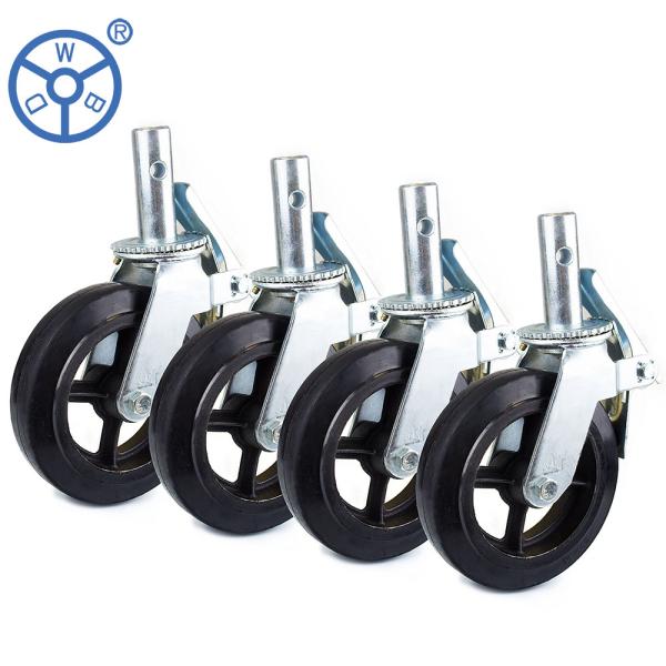 200/250kg Capacity Solid Steel Core Industry Swivel Caster Wheel With Zinc