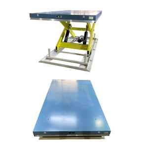 Wholesale Hydraulic Heavy Duty Electric Single Scissor Lift Table 2000kg Max Height 1400mm from china suppliers