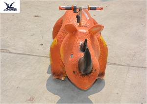Wholesale 1.8 Meters Long Simulation Animal Motorized Rhinoceros Scooters Amusement Park from china suppliers