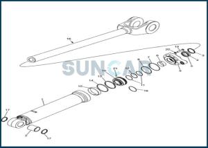 Wholesale 84515282 CNH Hydraulic Cylinder Seal Kits for Lifting Cylinder 921F from china suppliers