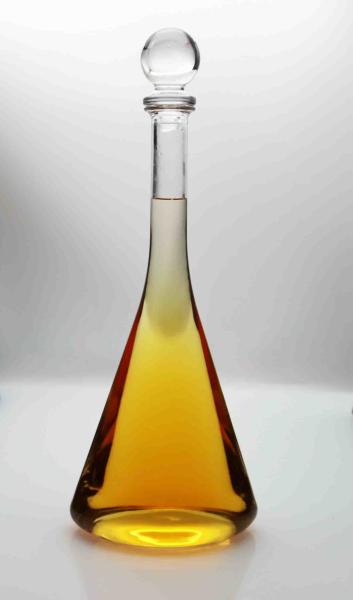 Star Trek Enterprise Replica OEM RISAN Glass Spirit Bottle 0.75L Oval Shape Long