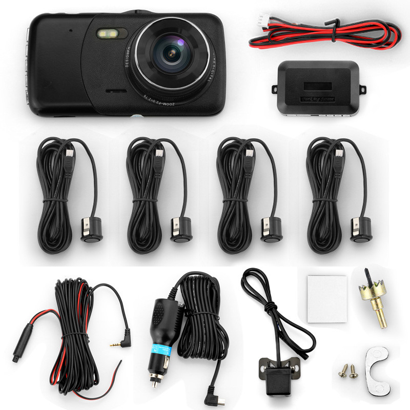 4" TFT LCD Video Parking Sensor DVR with Tracking Line and Voice Warning & Image Displaying 150 Shotting Angle
