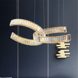 Wholesale Bedroom Lobby Shopping Mall Led Crystal Pendant Light Dia 50cm from china suppliers