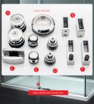 Round Shower Sliding Fitting Door Accessory Barn Door and Hardware Kit