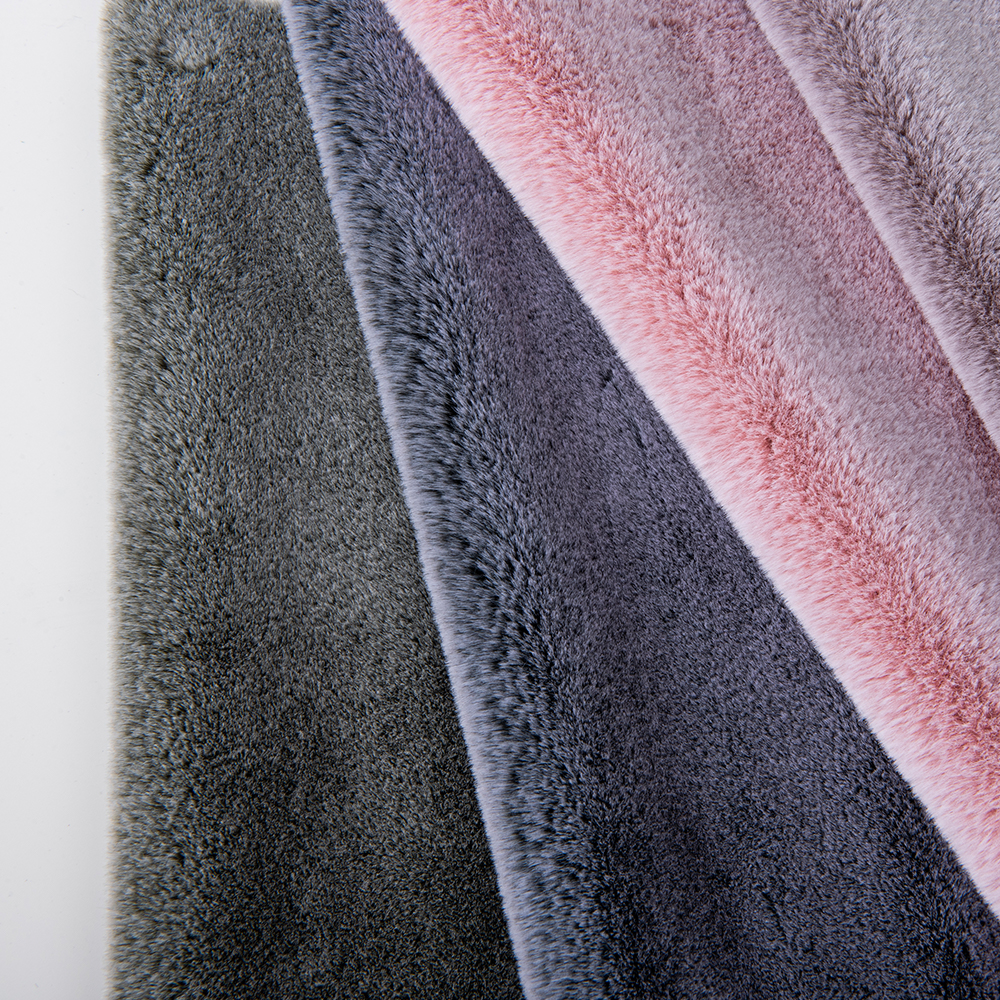Plush Fabric Short Faux Fur for Garment Customizable Yarn Count