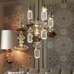 LED Glass long pendant lights Hall Parlor Restaurant Bedside EBB & FLOW Futura