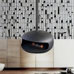 fireplace suspended stove wood burningcarbon steel for hotels hanging indoor