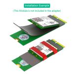 M.2 NGFF Key E Female To Male Adapter For WiFi Module AX200/201