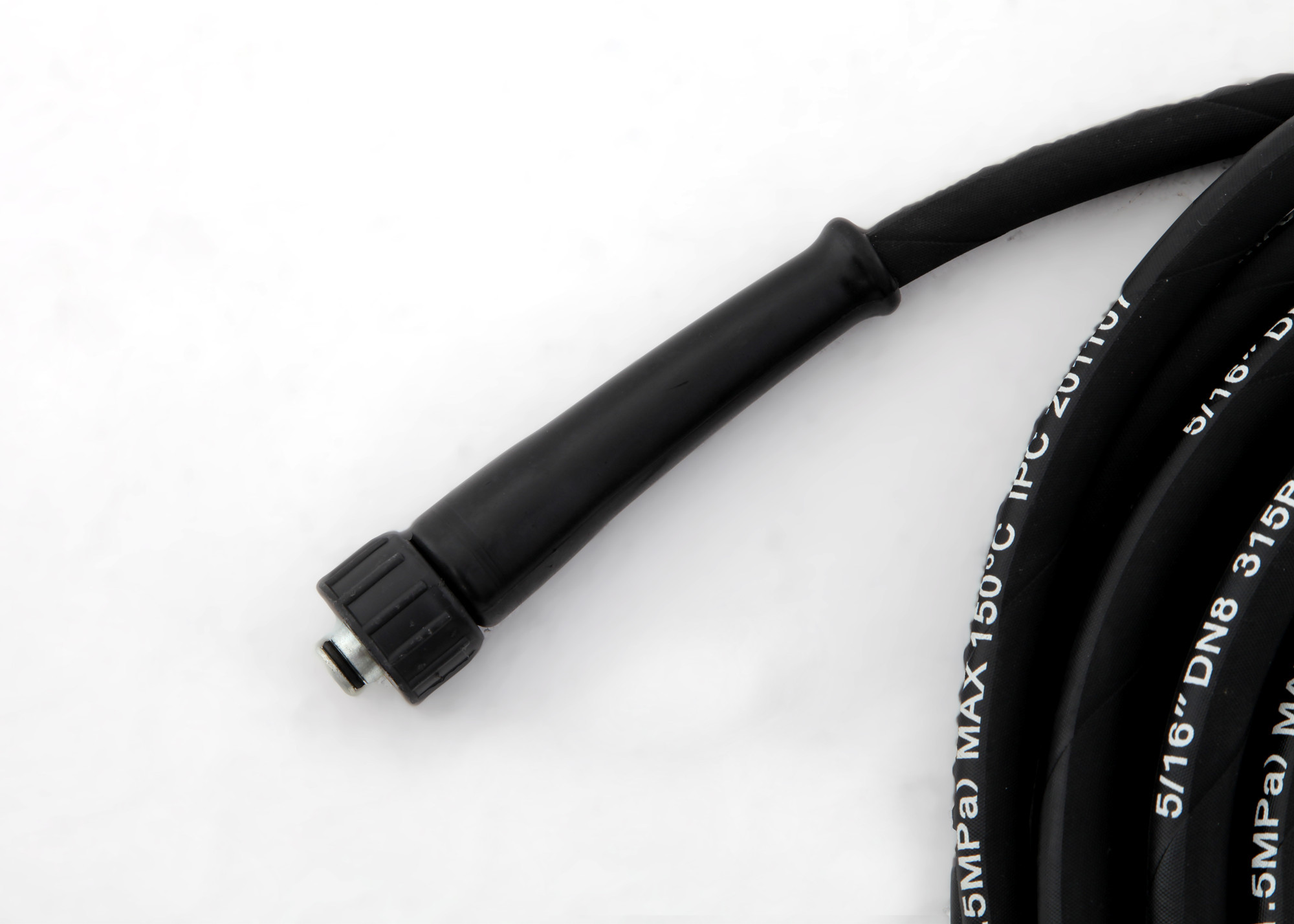 Two steel Wire Reinforced High Pressure Washing Machine Hose with Connectors