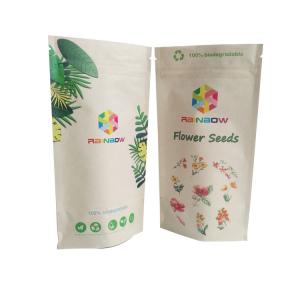 Wholesale Compostable Food Kraft Paper Bag Custom Printing 100% Biodegradable Fruit Packaging Bags from china suppliers