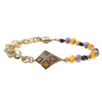 Leopard Zircon Connector Fort Beads Bracelet Christmas Matched