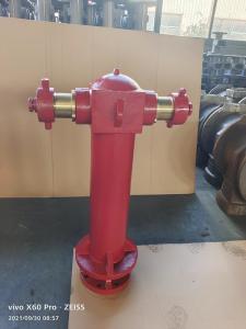 Wholesale Painted Red Vertical Fire Hydrant Pillar Two Way ODM from china suppliers