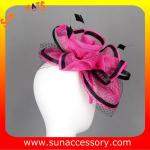 0918 hot sale fashion sinamay fascinators hats and caps with veil ,Fancy Sinamay