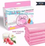 Bio-degradable Fragrance Free Nappy Sacks disposable diaper bags, ok compost