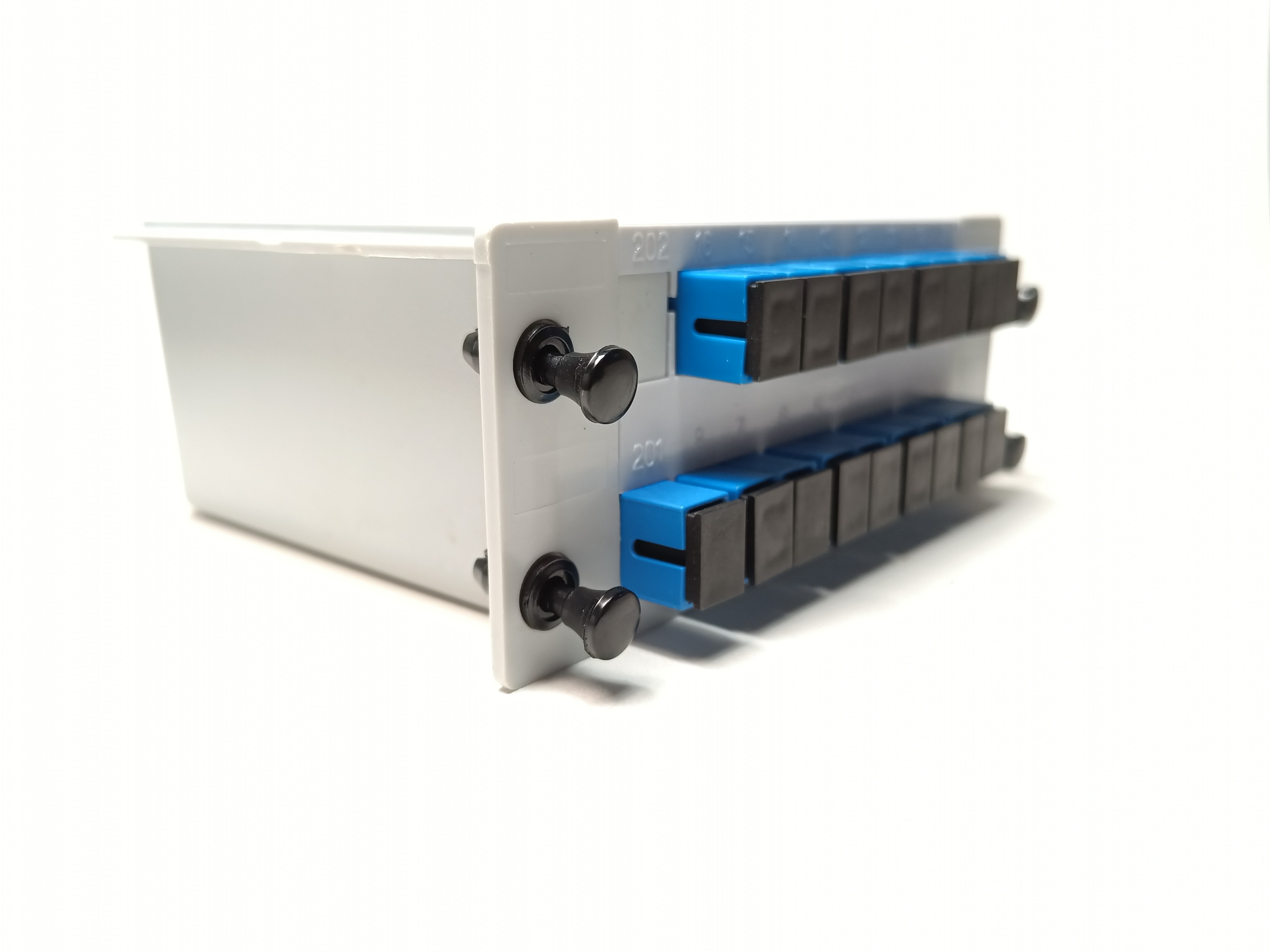 Rack Mount 1x16 SC UPC Fiber Optic PLC Splitter FTTH Epon Gpon LGX Cassette Type
