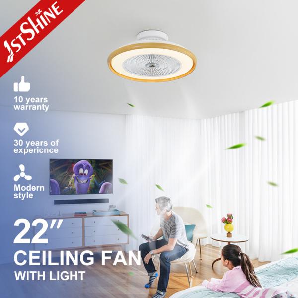 Dimmable LED Ceiling Fan with Remote and High Airflow 110-240V/50Hz-60Hz Low