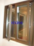 Laminated glass Sound Proof Aluminium Clad Timber Windows 90mm Thickness For