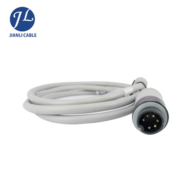 3A 6 Pin GX12 Aviation Cable For Household Appliances / Rear View Camera Video Cable