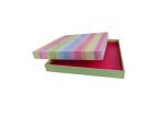 Printed Apparel Packaging Box Boutique Silver Stamping For Silk Scarf