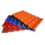 Glazed PVC Roof Tile Synthetic Resinvilla Bamboo Joint Waterproof Tile