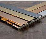 0.65MM Metal Inlay Strips Stainless Steel Tile Trim Indoor Interior Decor