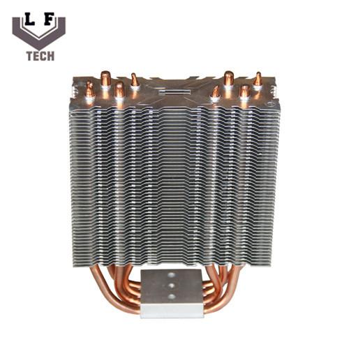 Quality Brass Four Copper Pipe Heat Sinks Metal Stamping Parts Copper  Fin Heat Sinks for sale