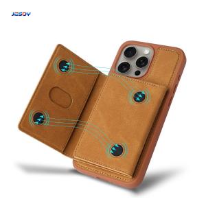 Wholesale Custom IPhone Leather Phone Cover Wallet With Card Holders from china suppliers